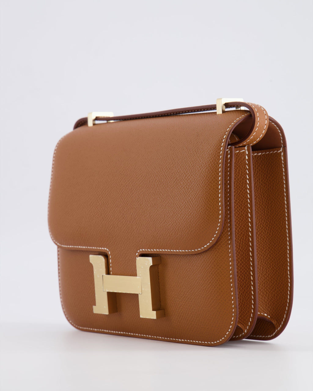 *Fire price “Hermès Constance III 18 Miroir Bag in Gold Epsom Leather with Brushed Permabrass Hardware