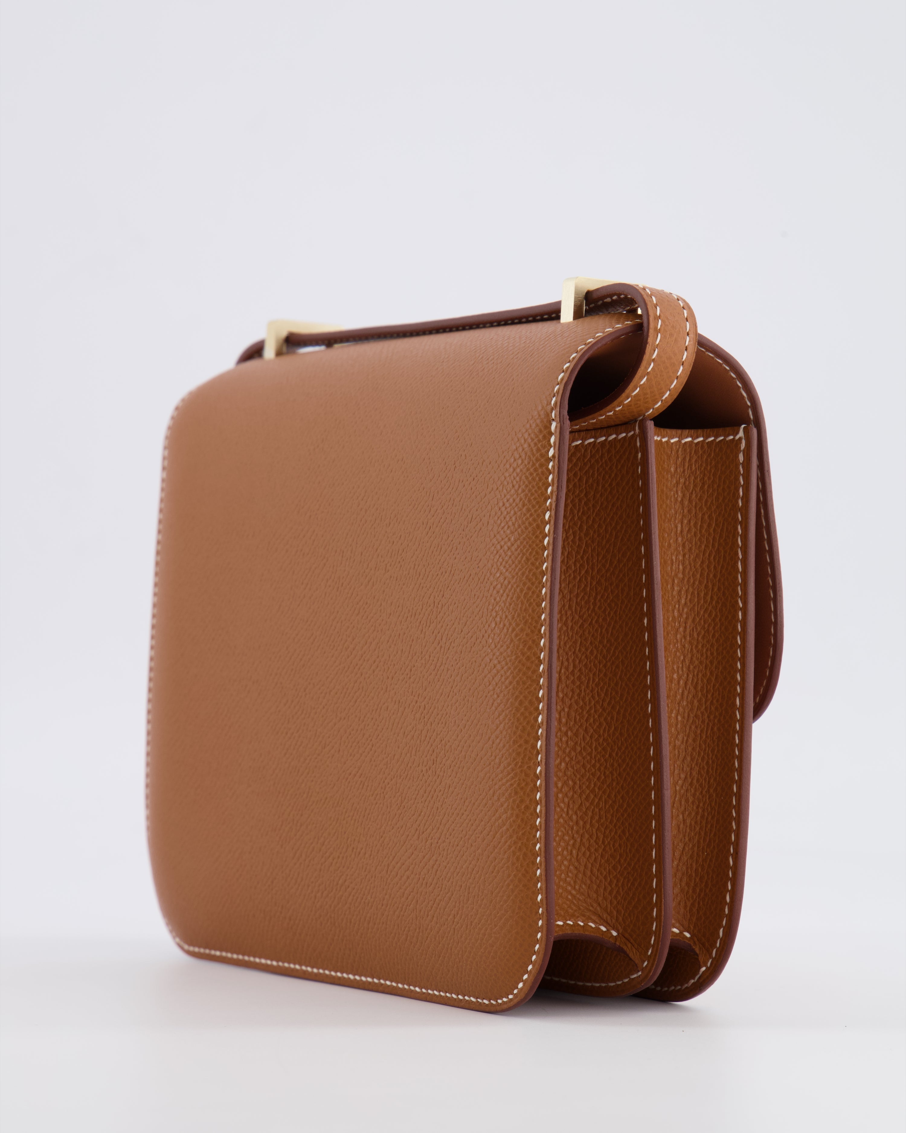*Fire price “Hermès Constance III 18 Miroir Bag in Gold Epsom Leather with Brushed Permabrass Hardware