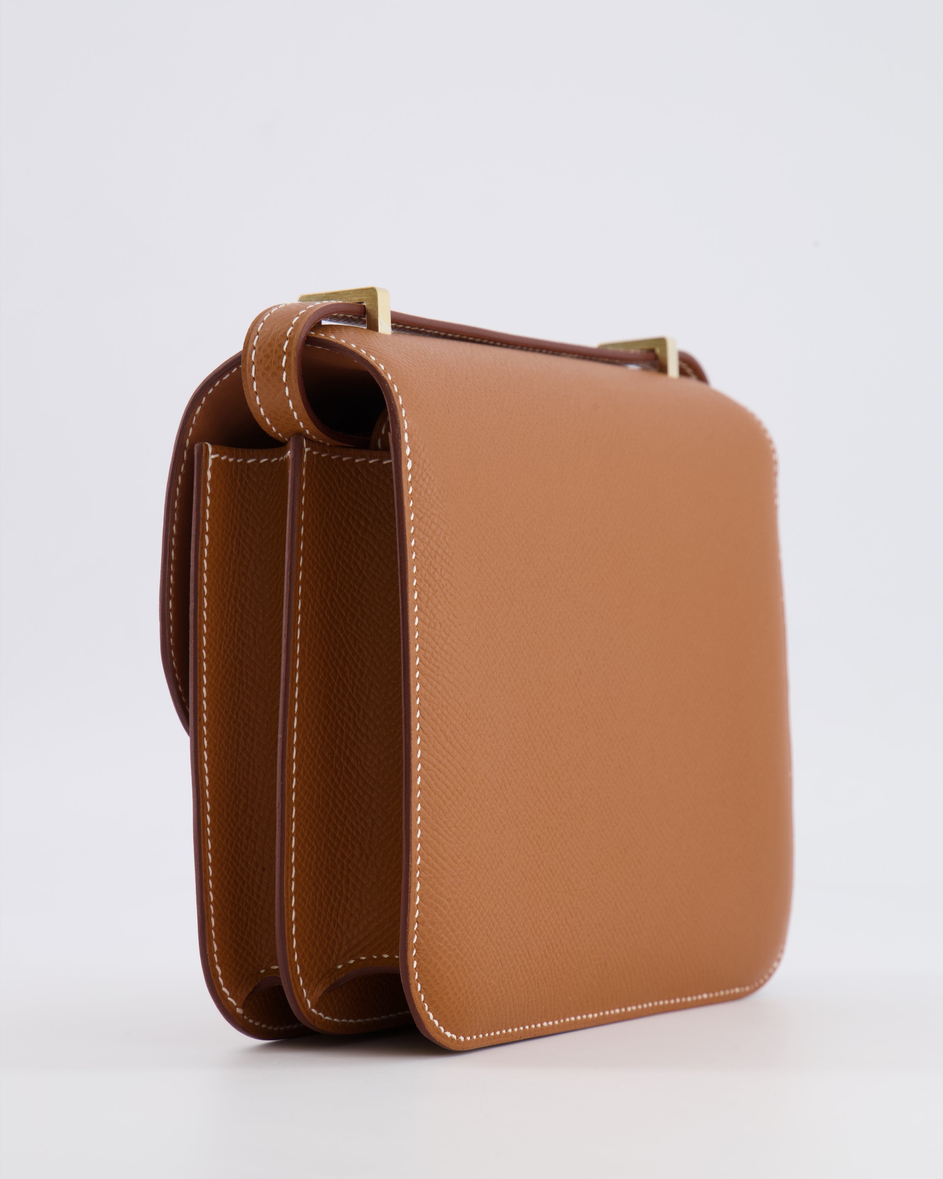 *Fire price “Hermès Constance III 18 Miroir Bag in Gold Epsom Leather with Brushed Permabrass Hardware