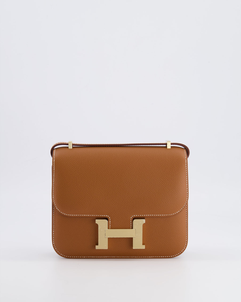 *Fire price “Hermès Constance III 18 Miroir Bag in Gold Epsom Leather with Brushed Permabrass Hardware