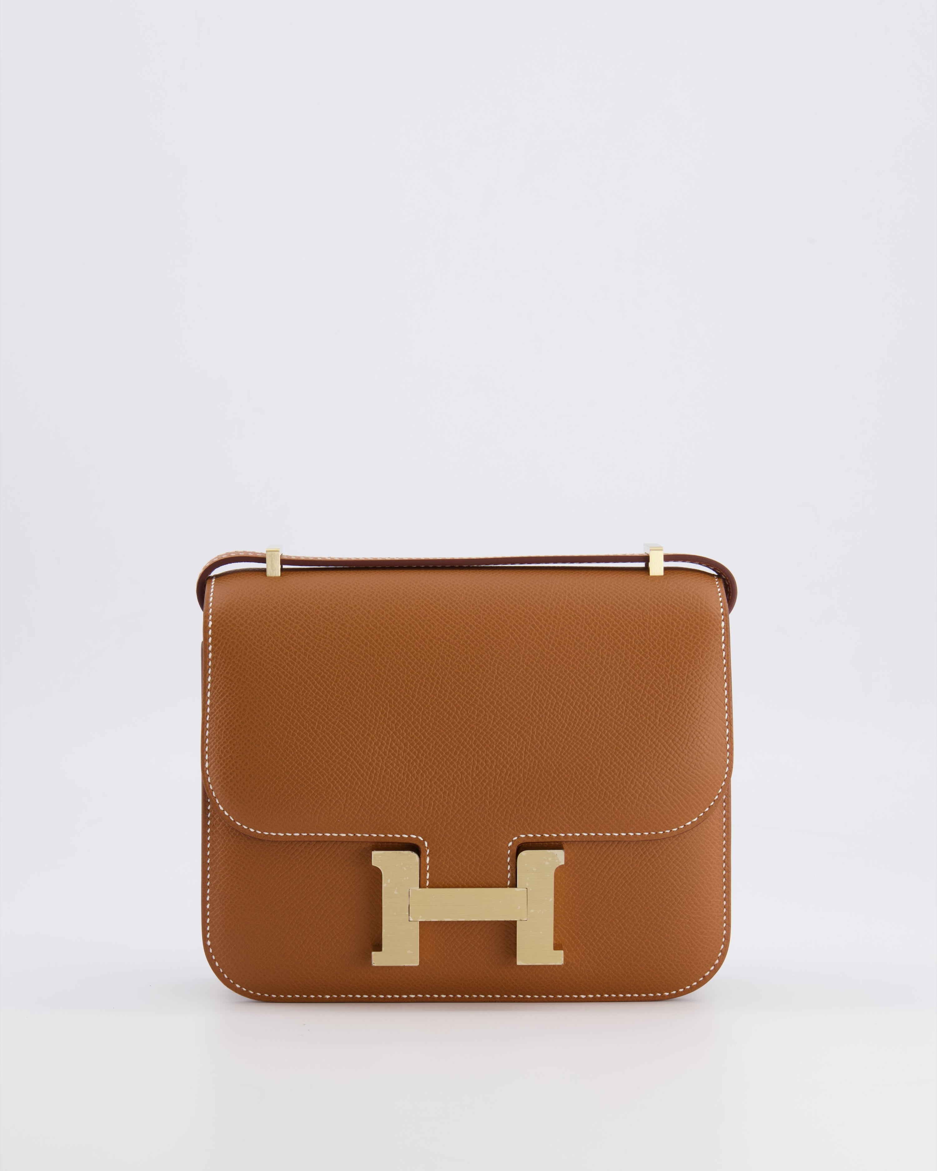 *Fire price “Hermès Constance III 18 Miroir Bag in Gold Epsom Leather with Brushed Permabrass Hardware