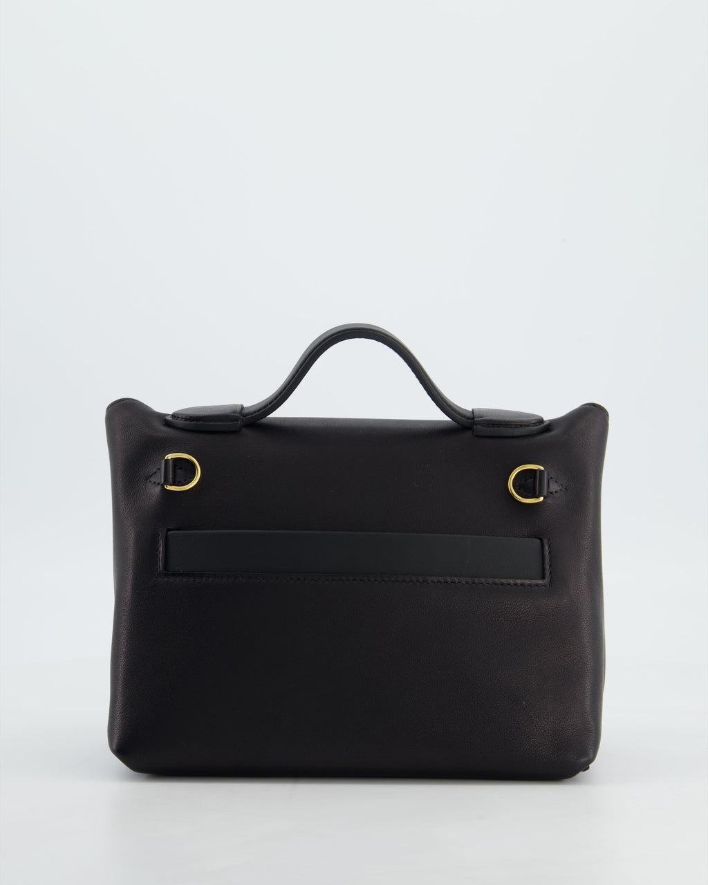 *RARE* Hermès 24/24 21 Bag in Noir Volupto and Noir Swift Leather with Gold Hardware