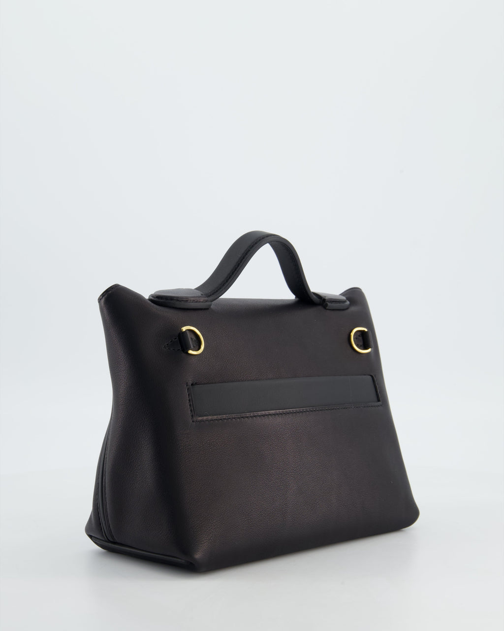 *RARE* Hermès 24/24 21 Bag in Noir Volupto and Noir Swift Leather with Gold Hardware