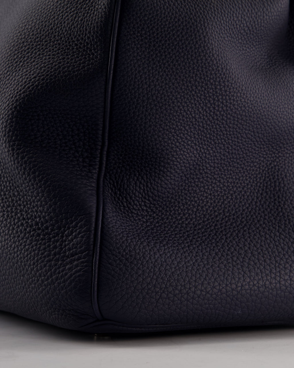 *RARE* Hermès HAC Bag 40 in Bleu Abysse Togo Leather With Palladium Hardware
