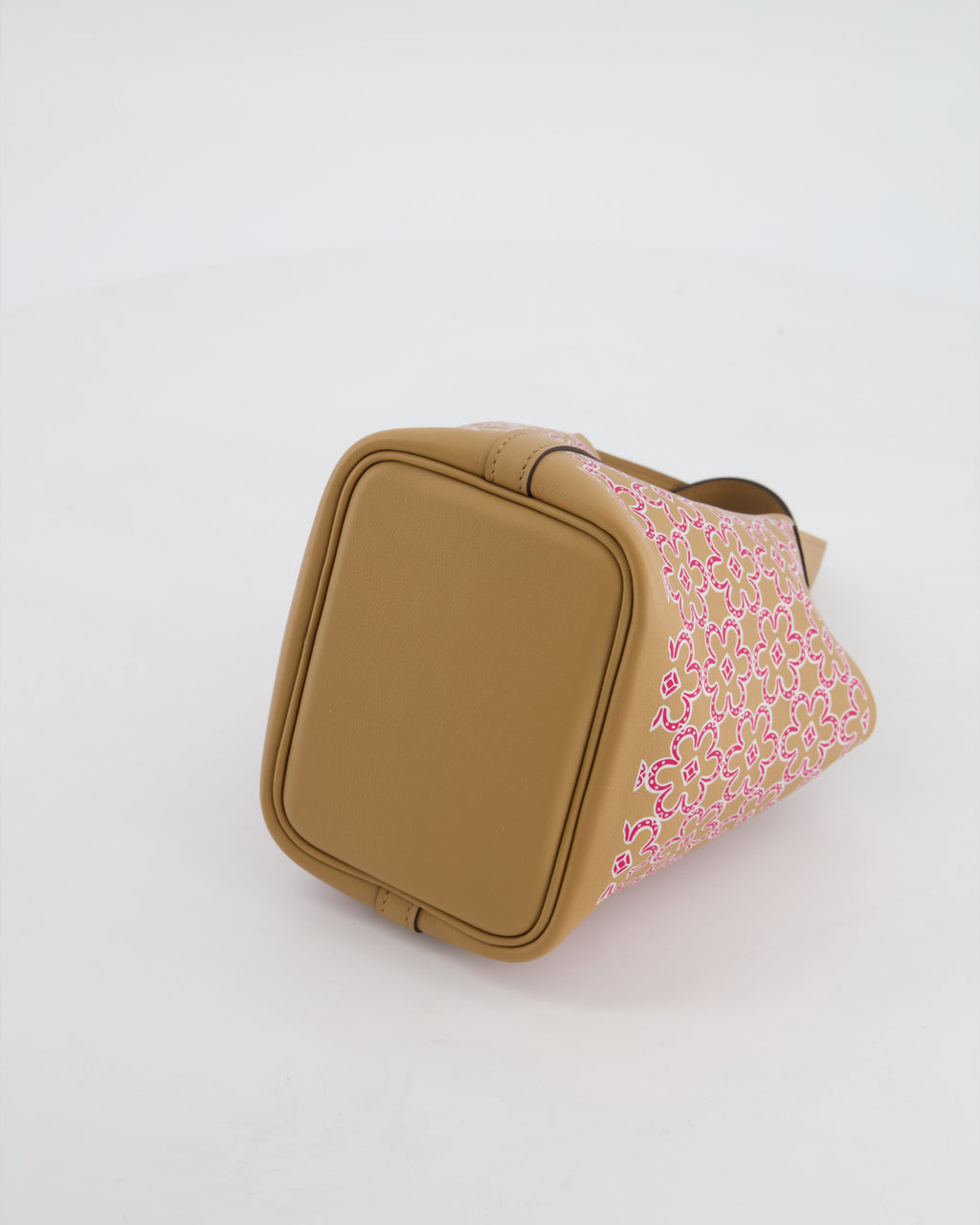 Hermès Micro Picotin 14 Lucky Daisy Bag in & Blanc, Chai & Framboise Swift Leather with Palladium Hardware
