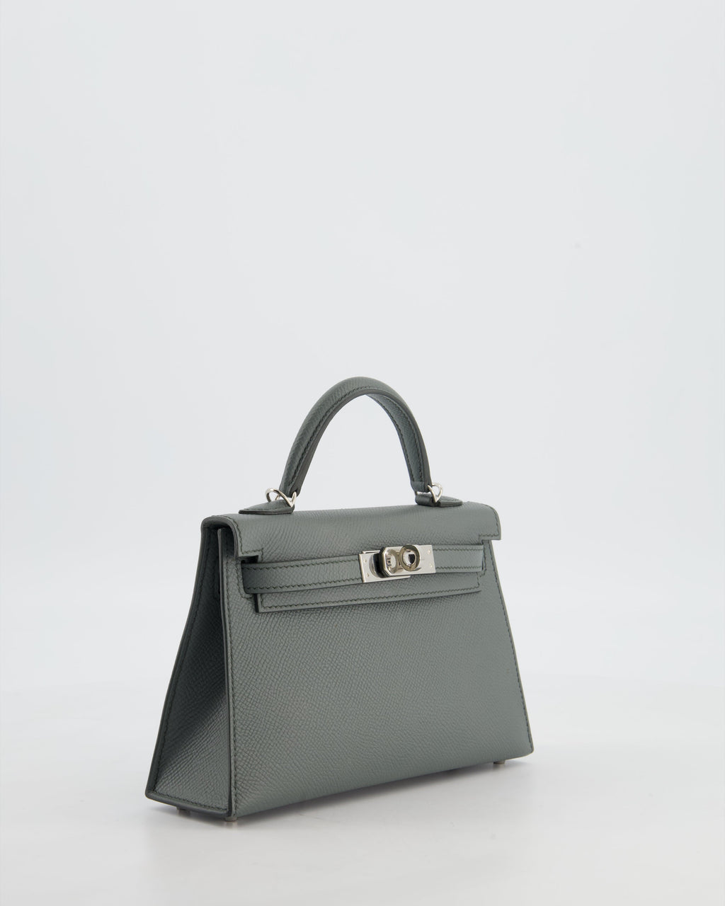Hermès Mini Kelly II 20 Bag in Vert Amande Epsom Leather with Palladium Hardware