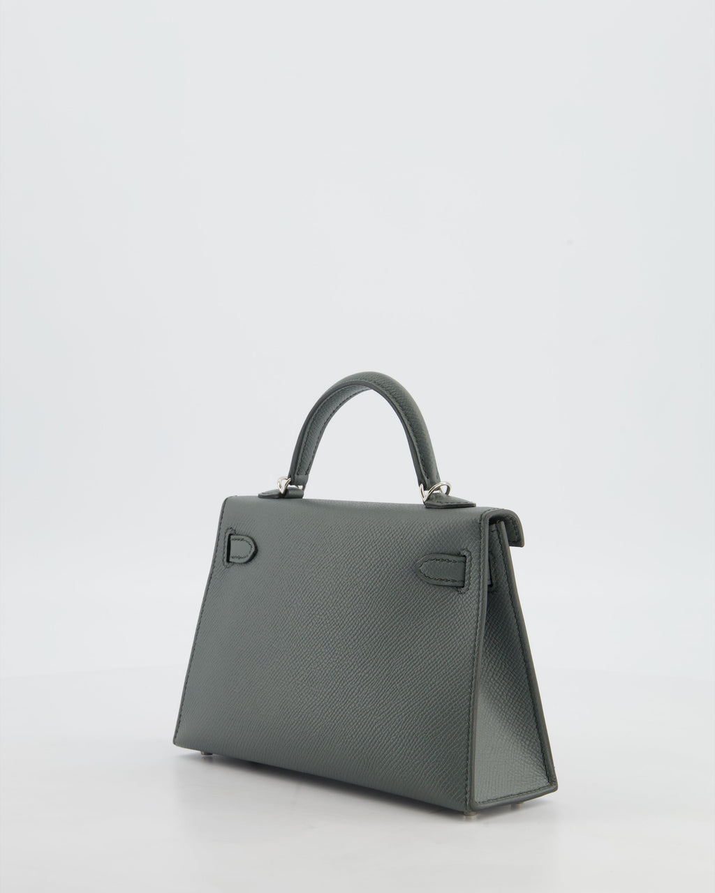 Hermès Mini Kelly II 20 Bag in Vert Amande Epsom Leather with Palladium Hardware