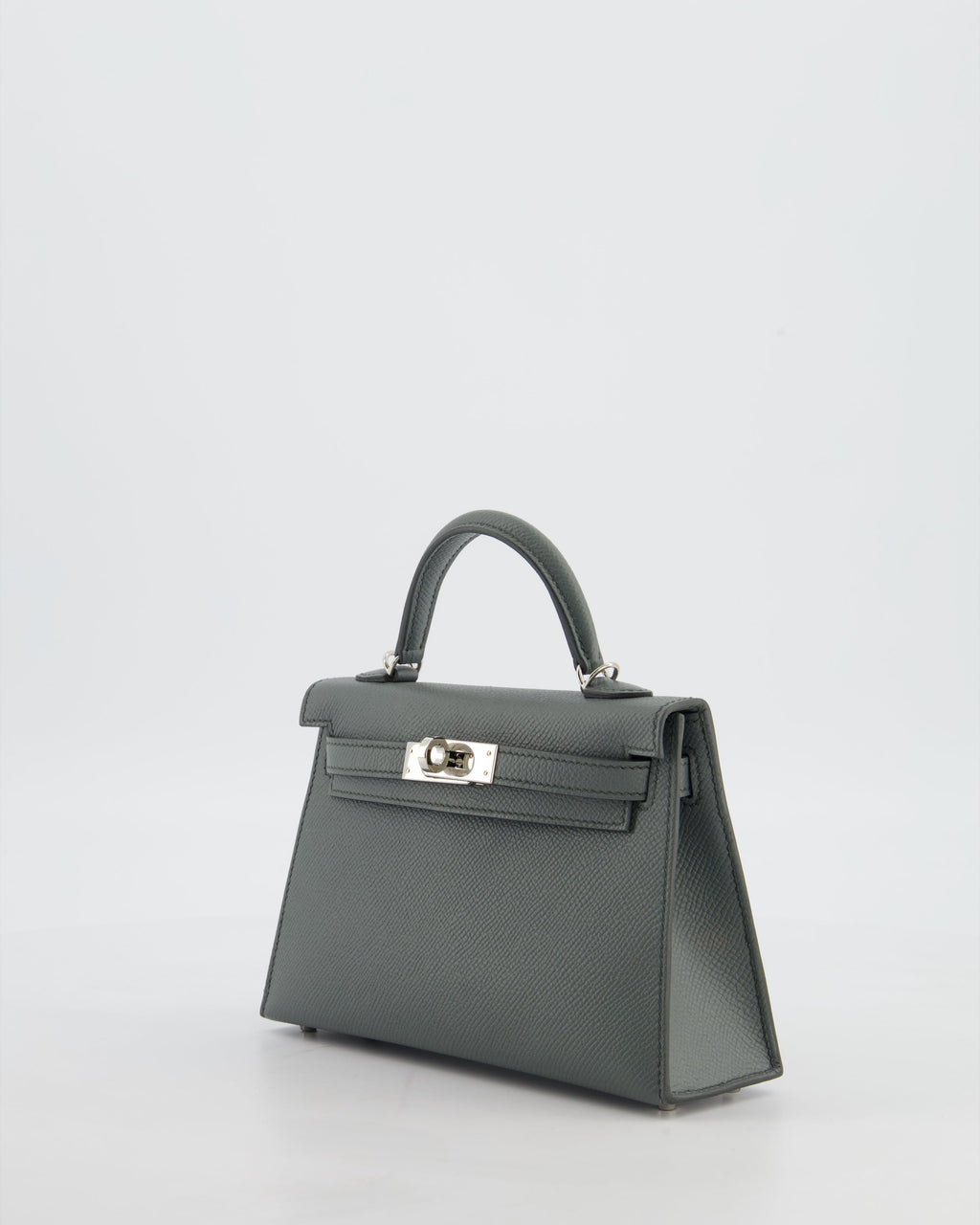 Hermès Mini Kelly II 20 Bag in Vert Amande Epsom Leather with Palladium Hardware