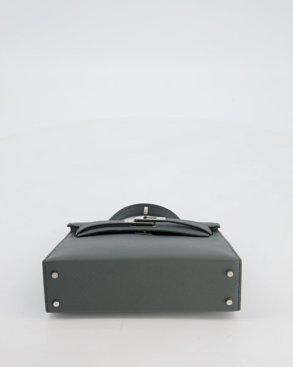 Hermès Mini Kelly II 20 Bag in Vert Amande Epsom Leather with Palladium Hardware