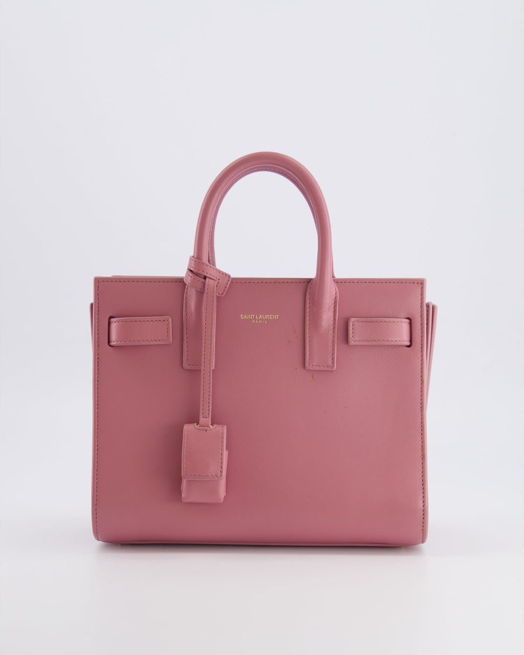 Saint Laurent Pink Leather Small Sac De Jour Bag with Gold Hardware RRP £2,040