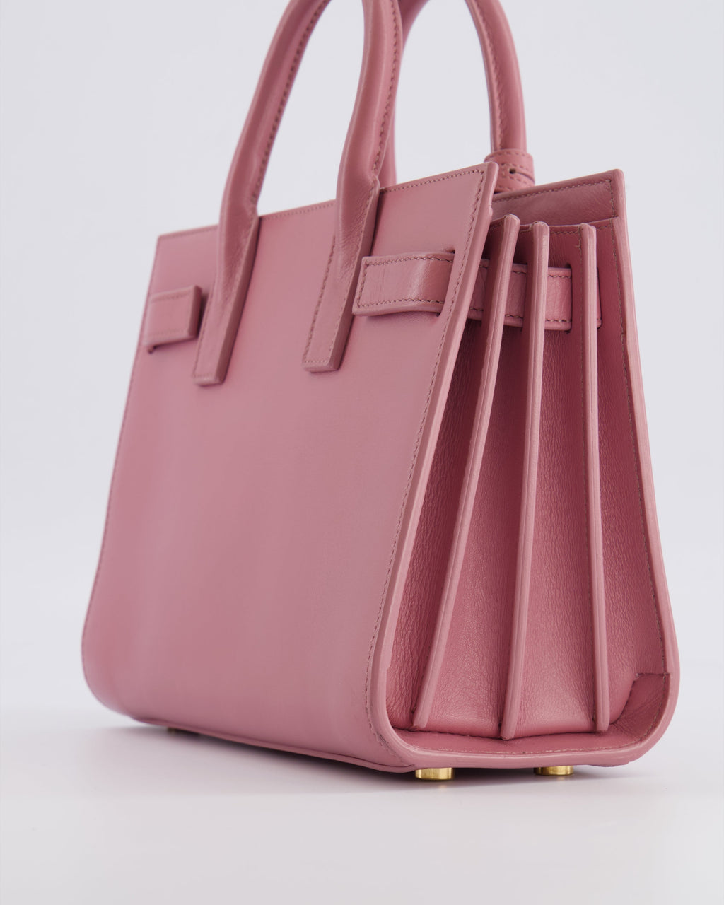 Saint Laurent Pink Leather Small Sac De Jour Bag with Gold Hardware RRP £2,040