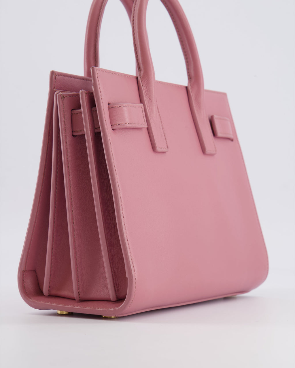 Saint Laurent Pink Leather Small Sac De Jour Bag with Gold Hardware RRP £2,040