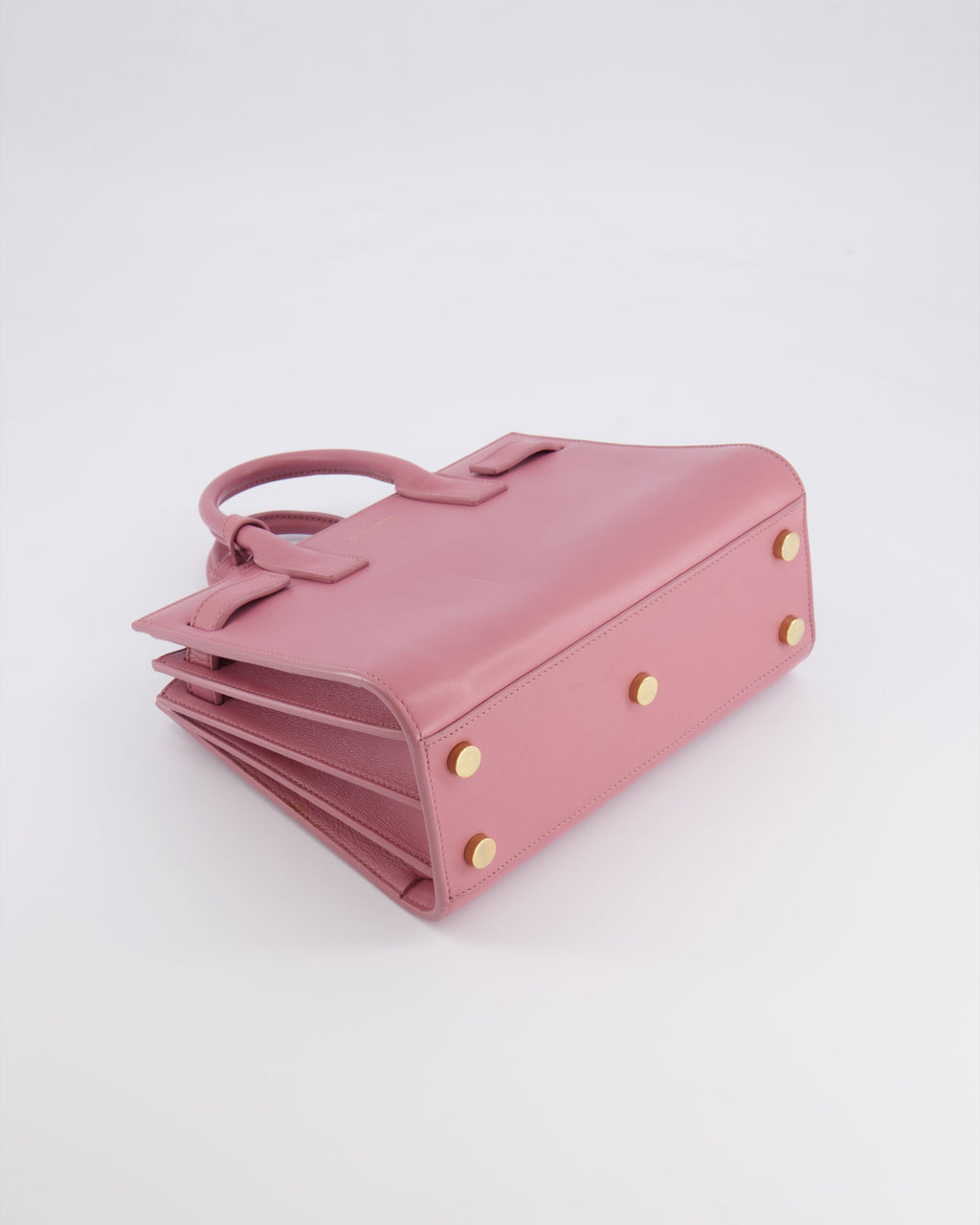 Saint Laurent Pink Leather Small Sac De Jour Bag with Gold Hardware RRP £2,040