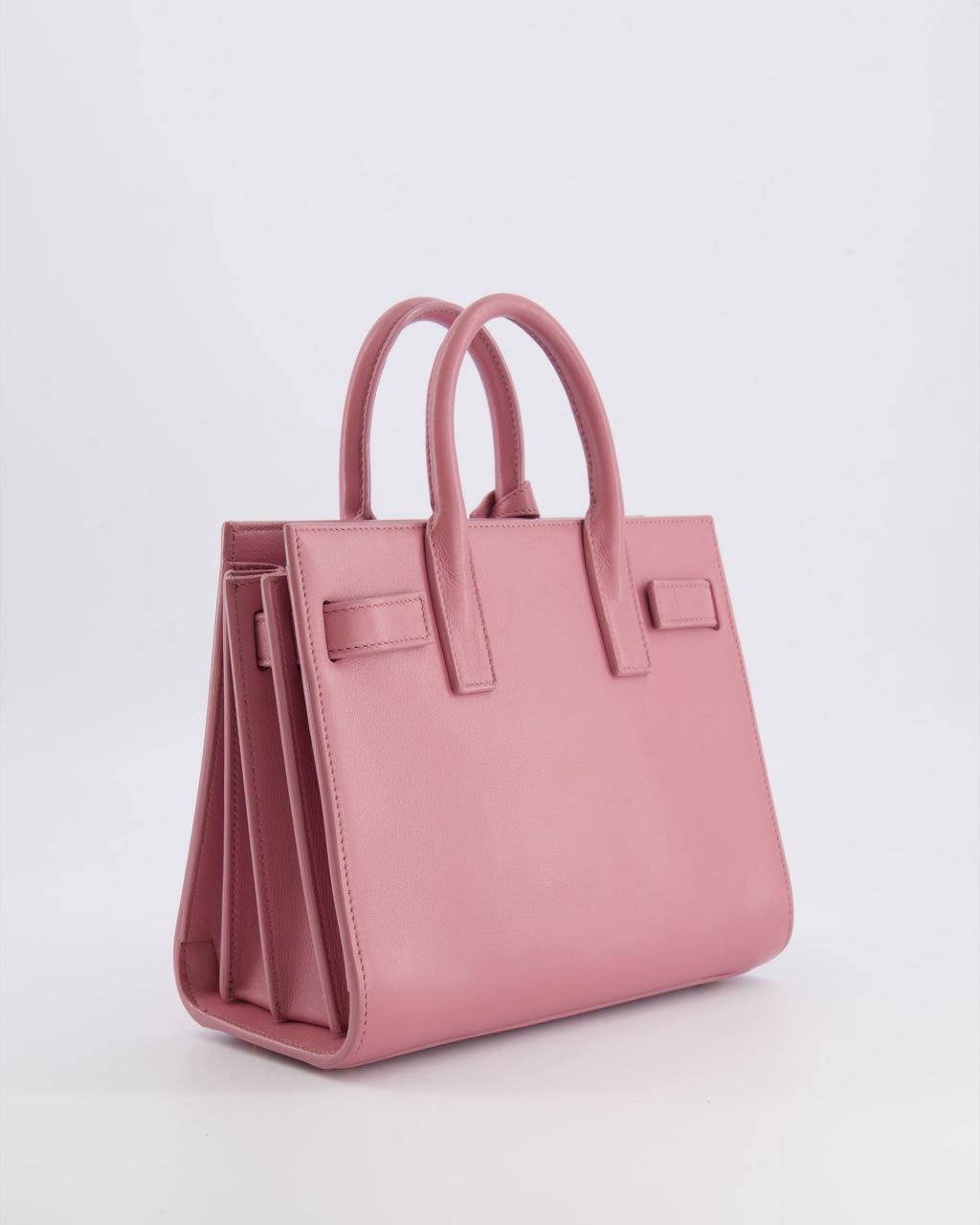 Saint Laurent Pink Leather Small Sac De Jour Bag with Gold Hardware RRP £2,040