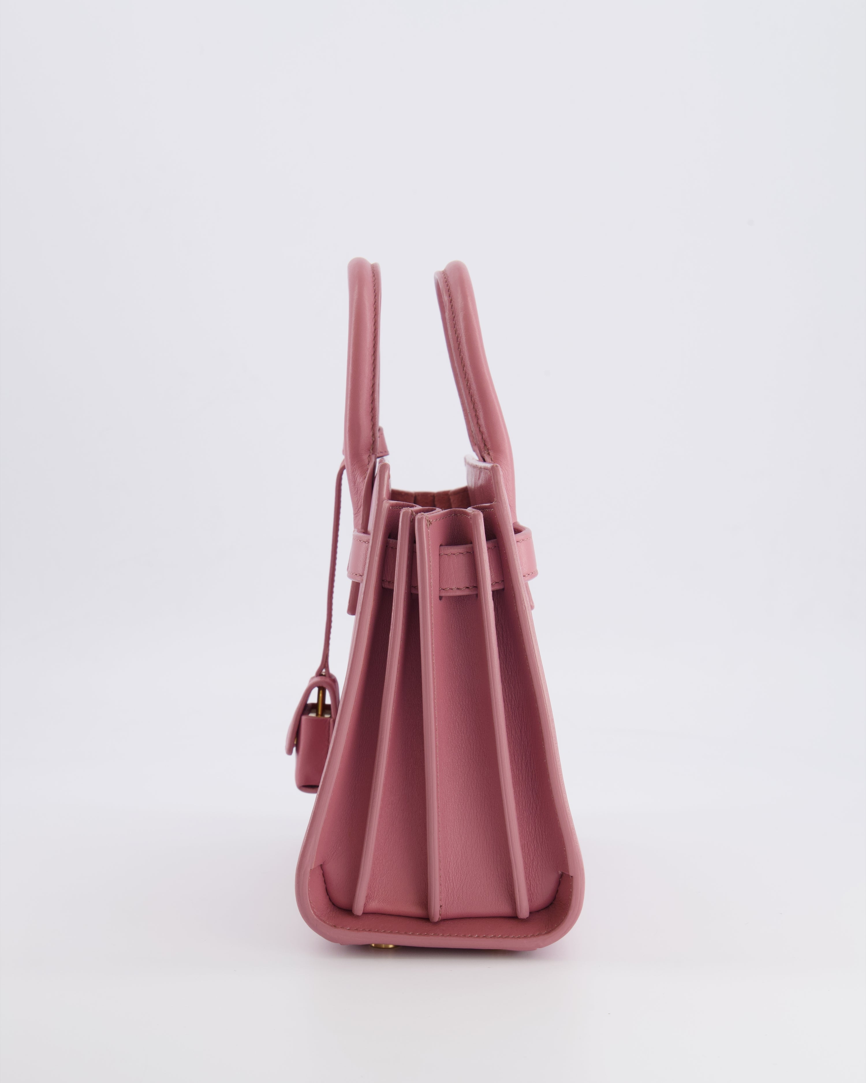Saint Laurent Pink Leather Small Sac De Jour Bag with Gold Hardware RRP £2,040