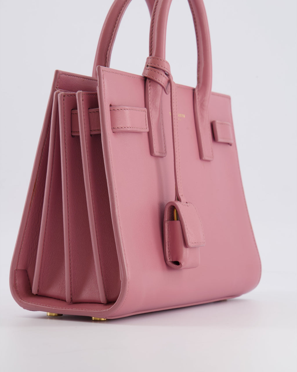 Saint Laurent Pink Leather Small Sac De Jour Bag with Gold Hardware RRP £2,040
