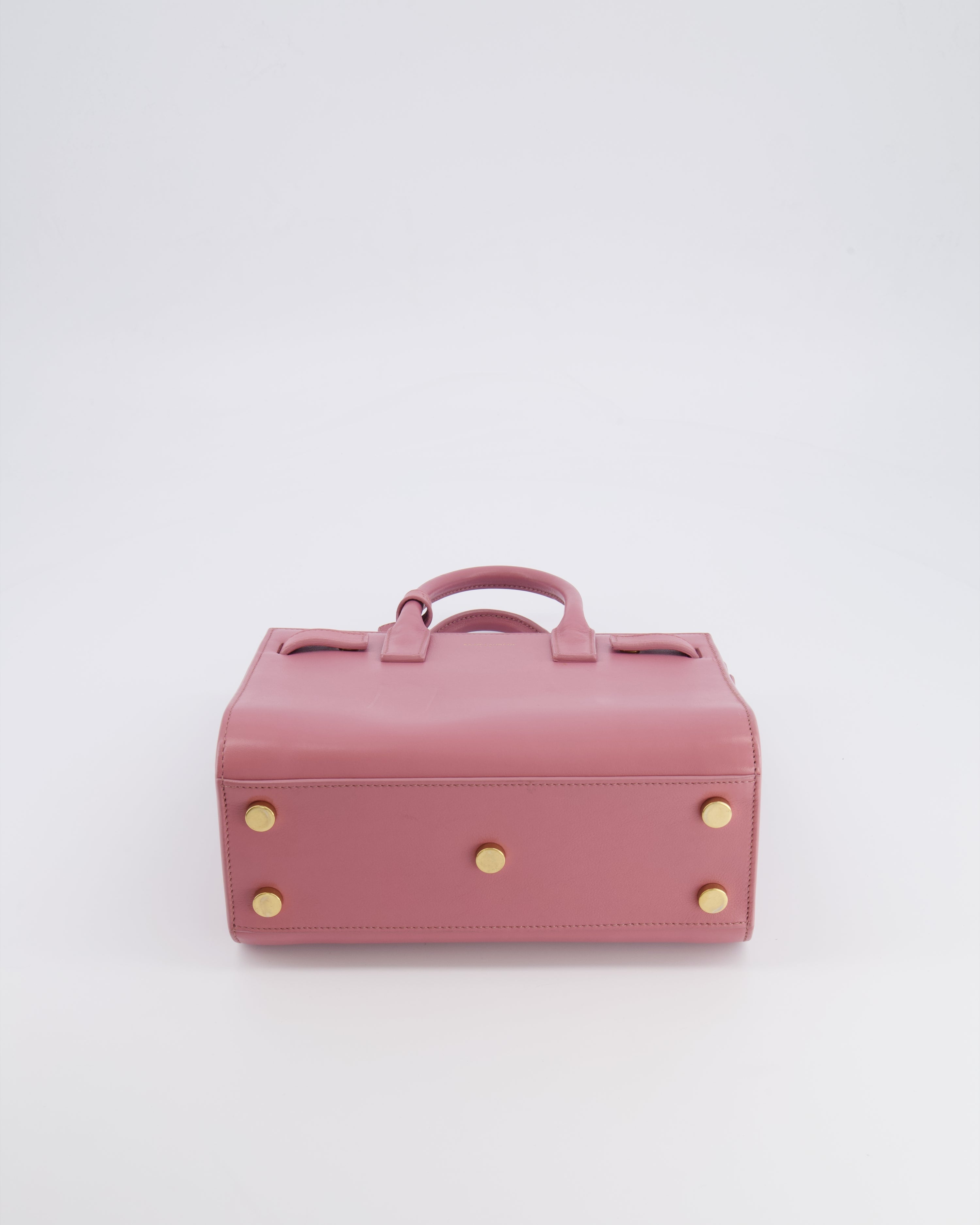 Saint Laurent Pink Leather Small Sac De Jour Bag with Gold Hardware RRP £2,040
