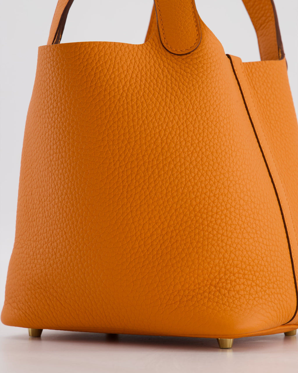 *HOT & RARE* Hermès Picotin Lock 18 Bag in Orange H Taurillon Clemence Leather with Gold Hardware