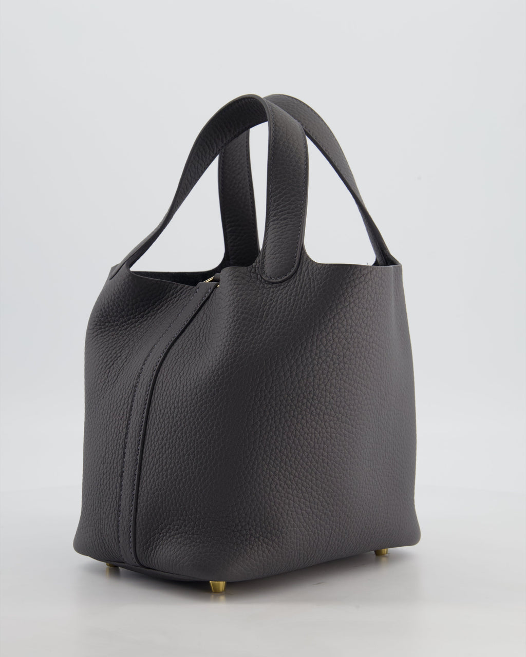 Hermès Picotin Lock 18 Bag in Ardoise Clemence Leather with Permabrass Hardware