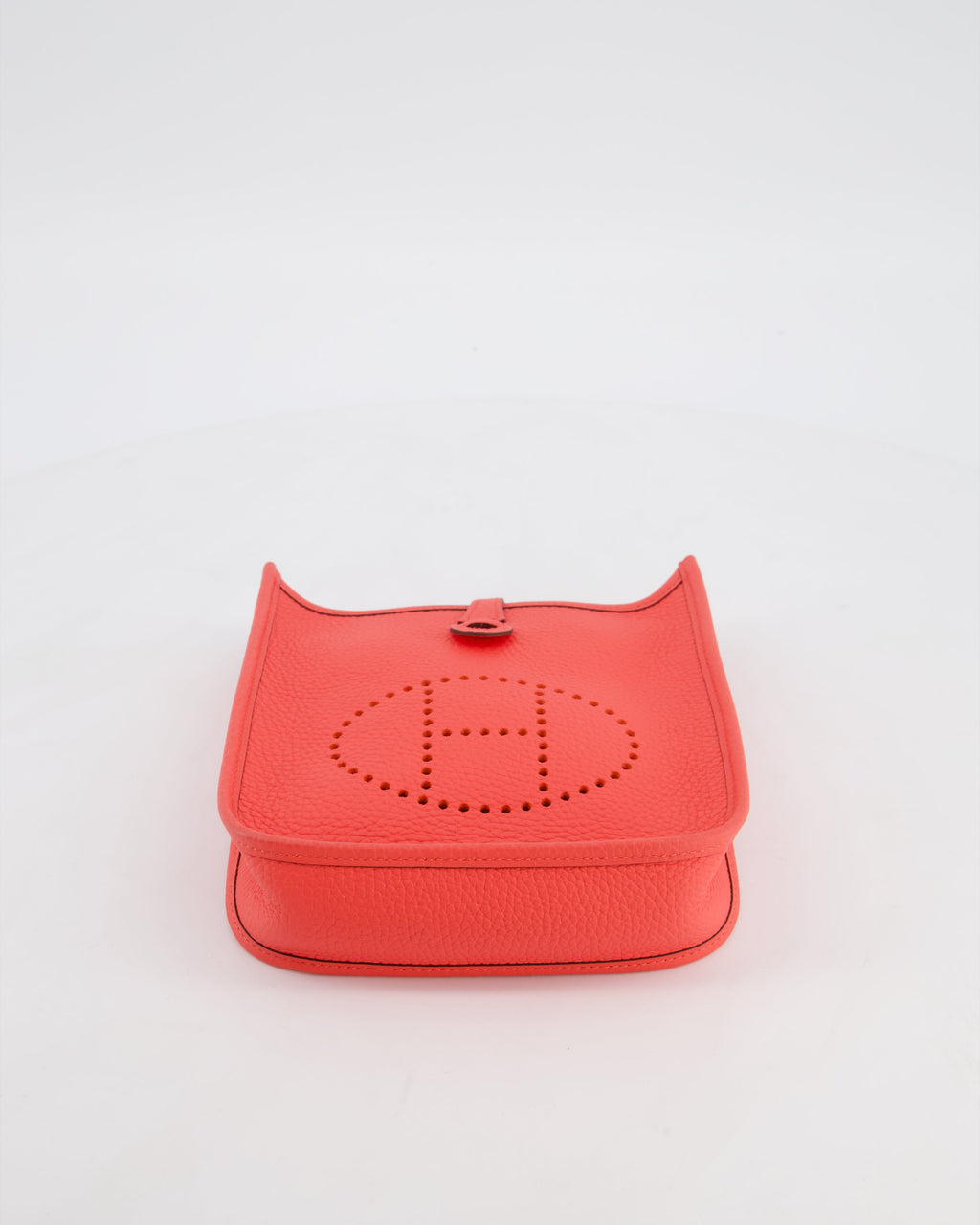 Hermès Mini Evelyne Bag in Rose Texas Clemence Leather with Palladium Hardware