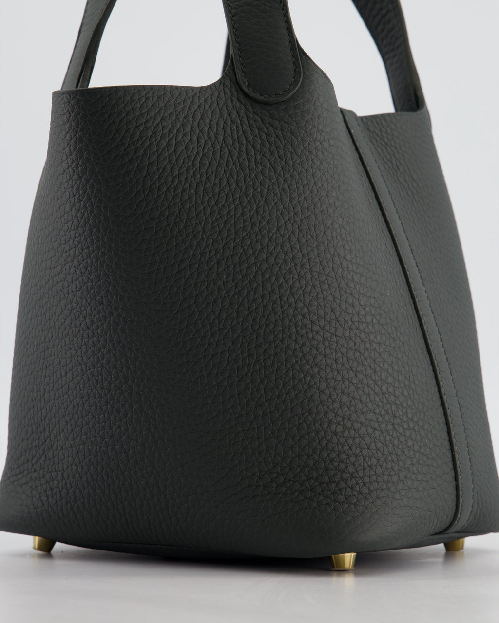 Hermès Picotin Lock 18 Bag in Vert Mangrove Clemence Leather with Permabrass Hardware
