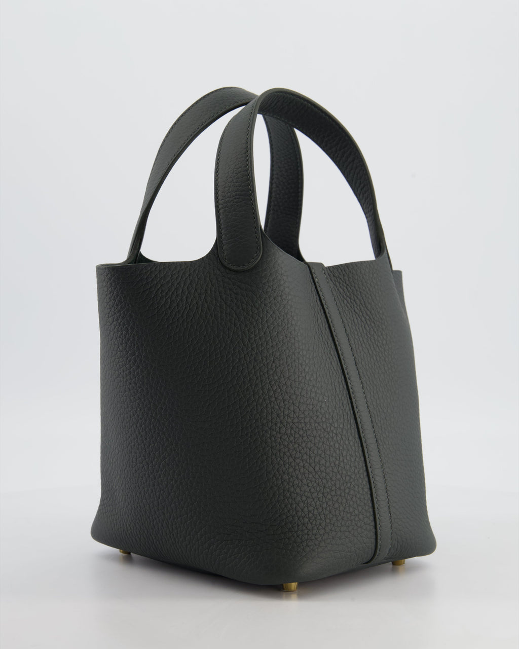 Hermès Picotin Lock 18 Bag in Vert Mangrove Clemence Leather with Permabrass Hardware