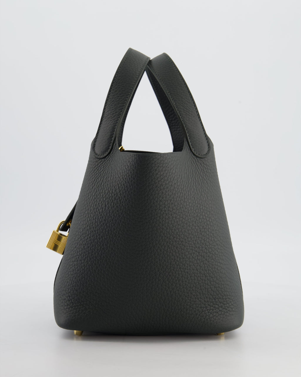Hermès Picotin Lock 18 Bag in Vert Mangrove Clemence Leather with Permabrass Hardware