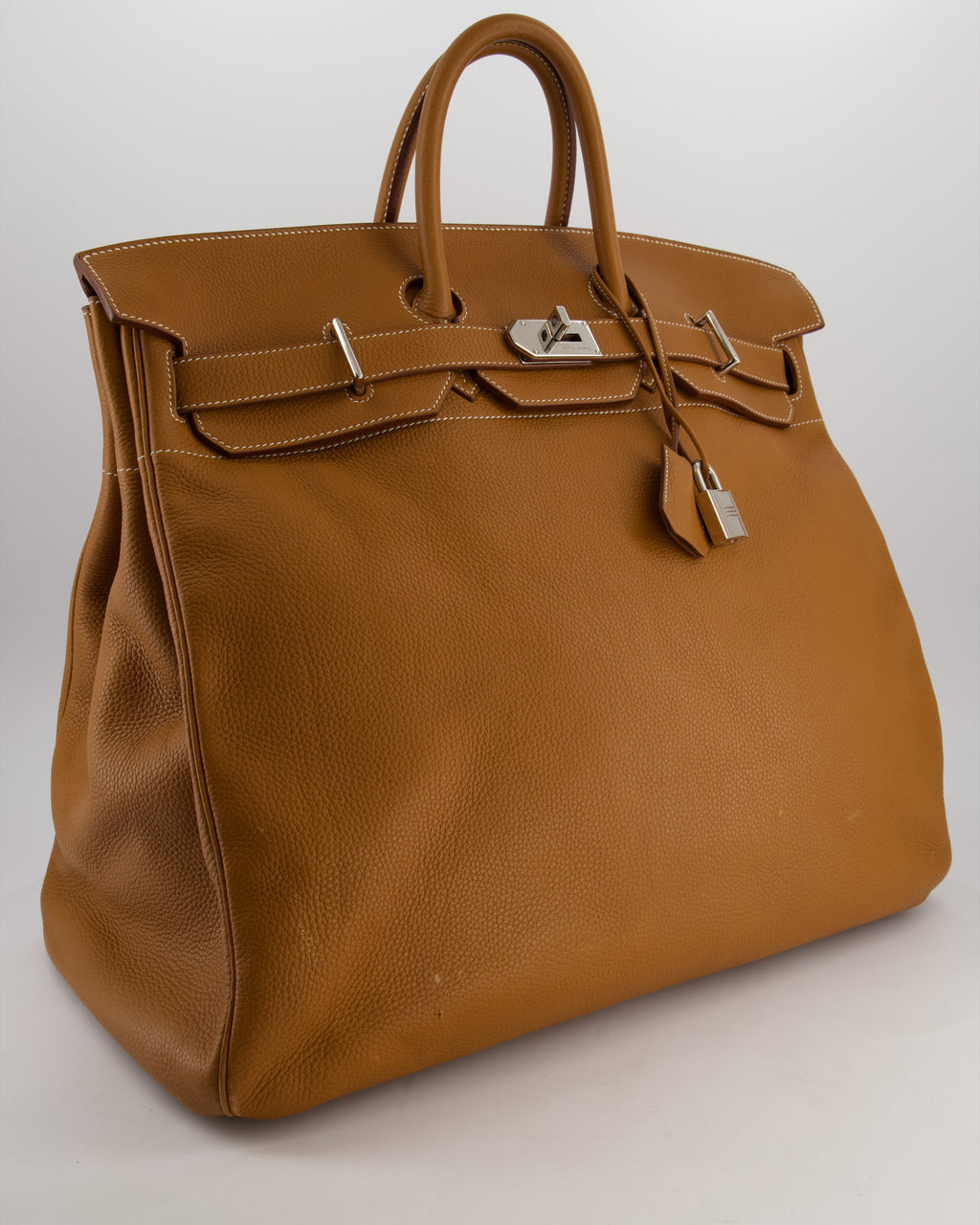 Hermès Haut à Courroies HAC 40 Bag in Gold Togo Leather with Palladium Hardware