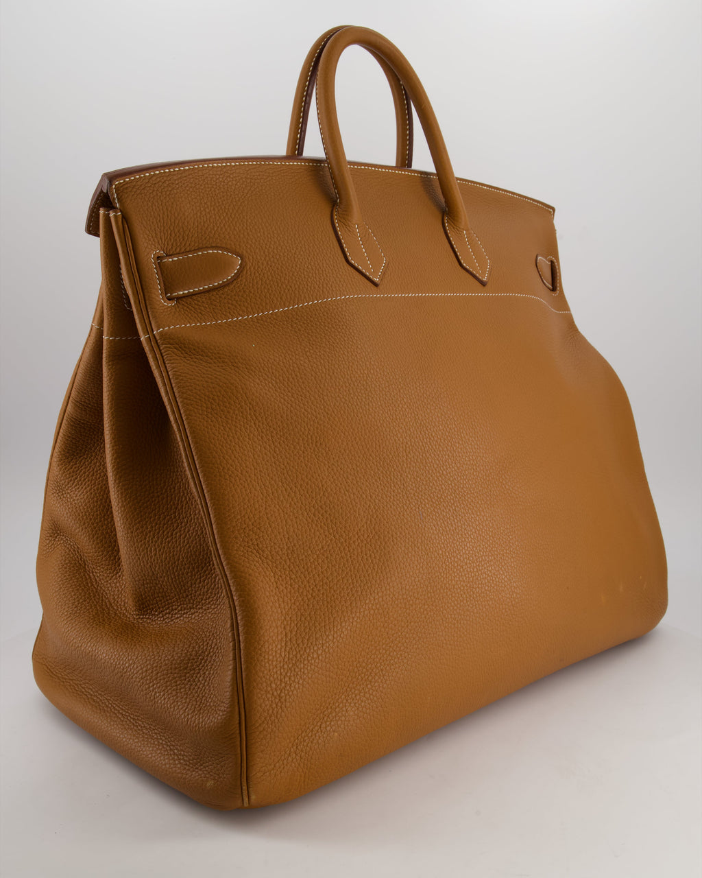 Hermès Haut à Courroies HAC 40 Bag in Gold Togo Leather with Palladium Hardware
