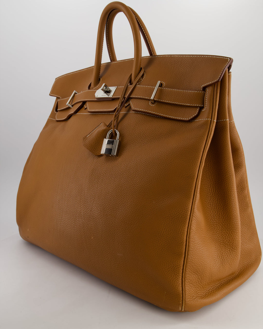Hermès Haut à Courroies HAC 40 Bag in Gold Togo Leather with Palladium Hardware