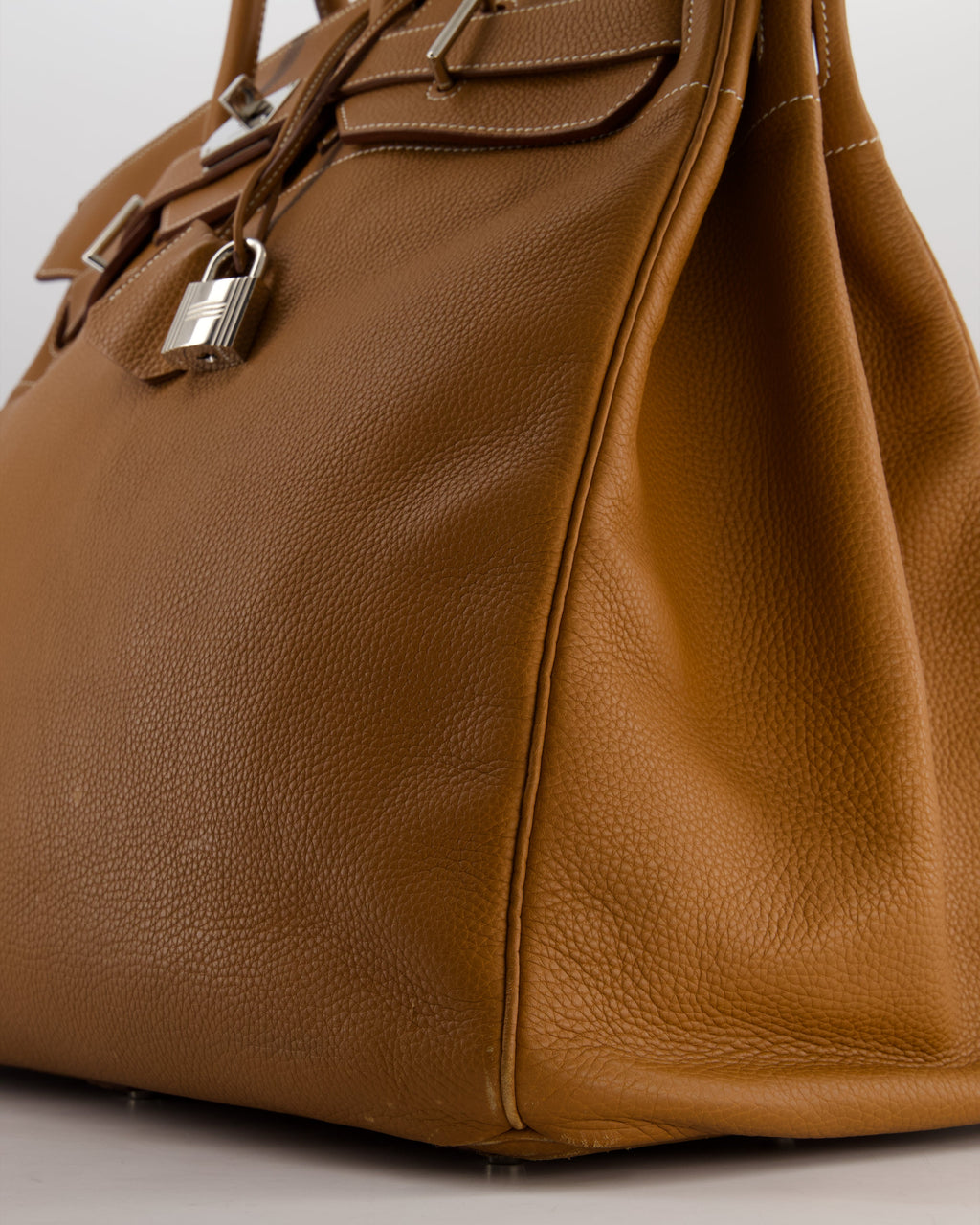 Hermès Haut à Courroies HAC 40 Bag in Gold Togo Leather with Palladium Hardware