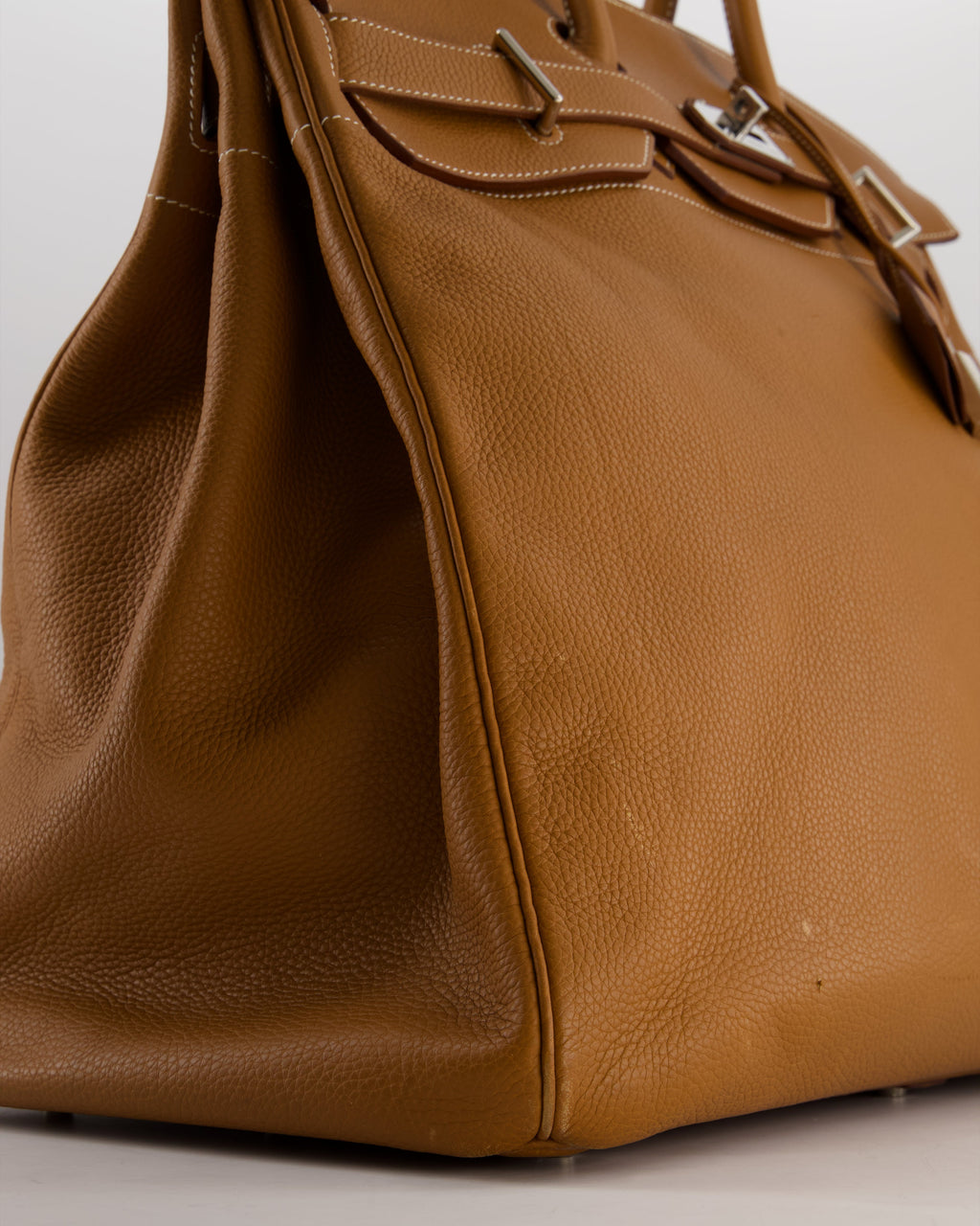 Hermès Haut à Courroies HAC 40 Bag in Gold Togo Leather with Palladium Hardware