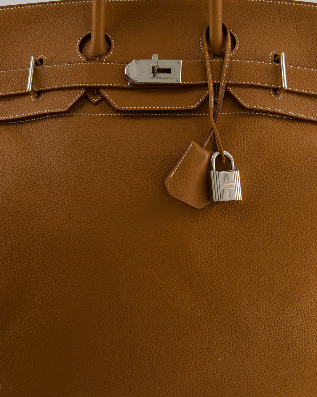 Hermès Haut à Courroies HAC 40 Bag in Gold Togo Leather with Palladium Hardware