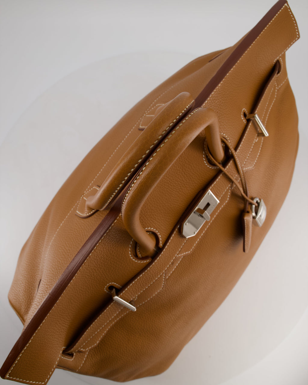 Hermès Haut à Courroies HAC 40 Bag in Gold Togo Leather with Palladium Hardware