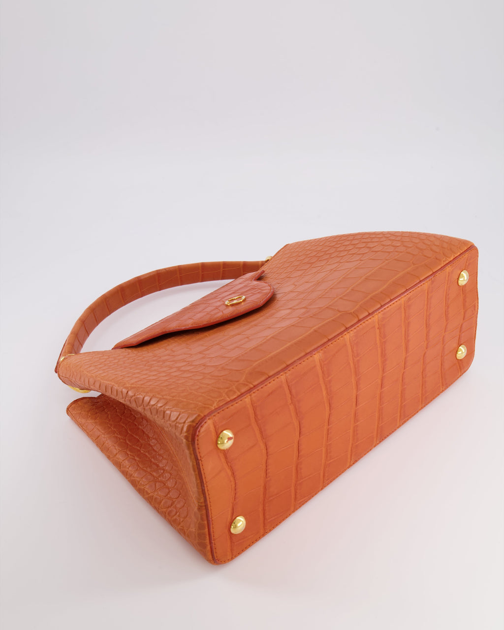 *RARE* Louis Vuitton Mandarine Orange Capucines Large Bag in Crocodile Niloticus Leather with Gold Hardware RRP £32,000