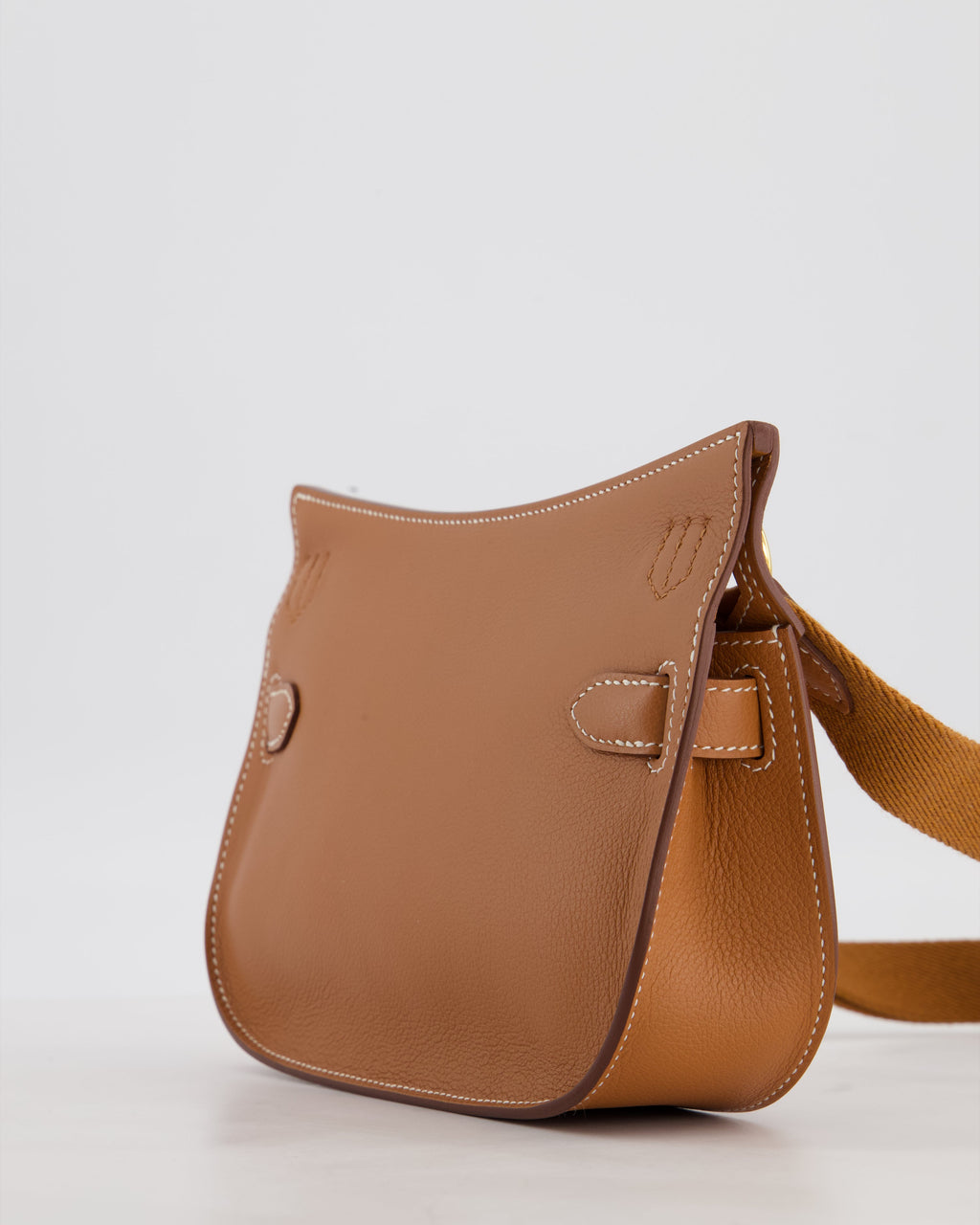 *RARE* Hermès Mini Jypsiere Bag in Gold Evercolour Leather with Gold Hardware
