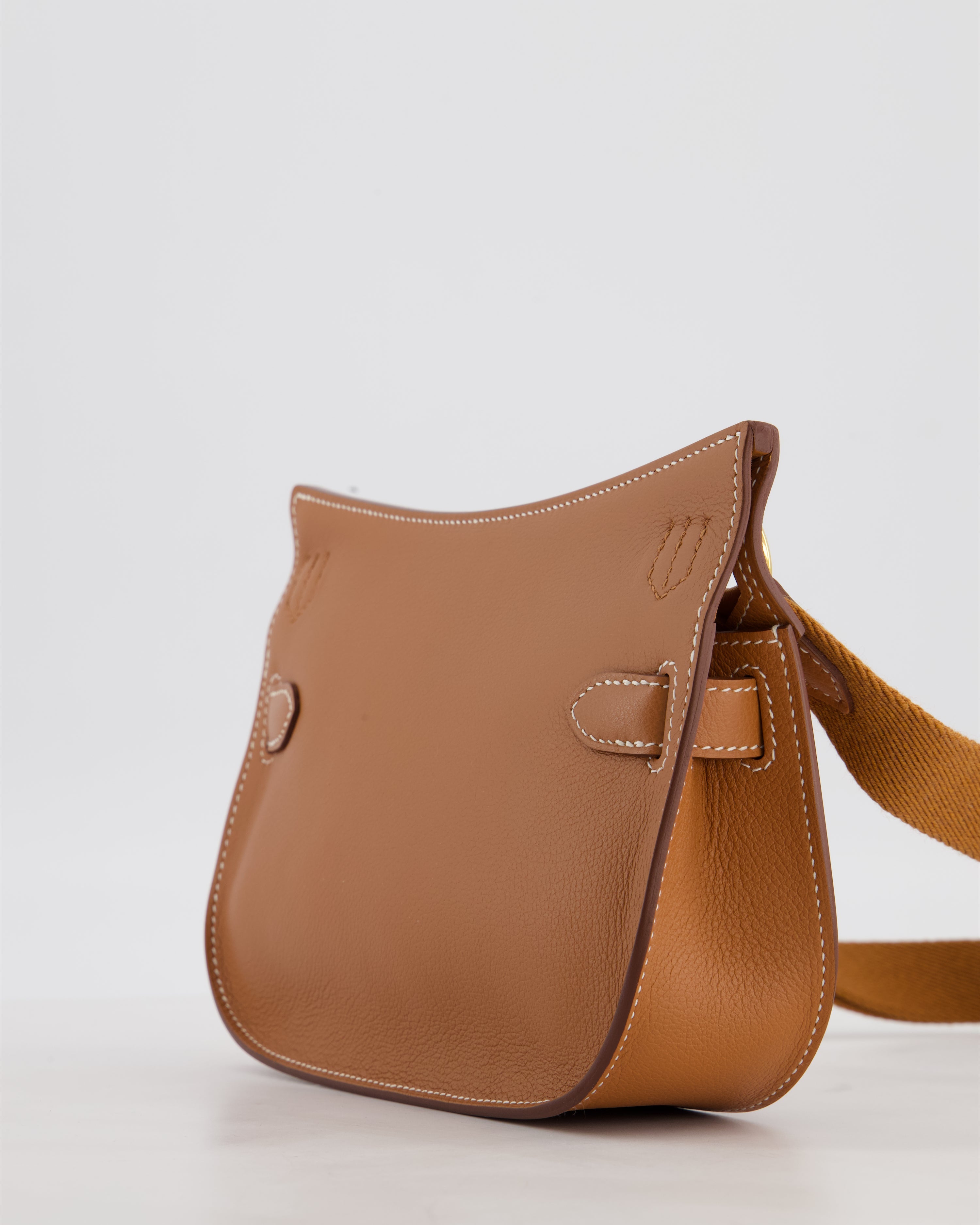 *RARE* Hermès Mini Jypsiere Bag in Gold Evercolour Leather with Gold Hardware