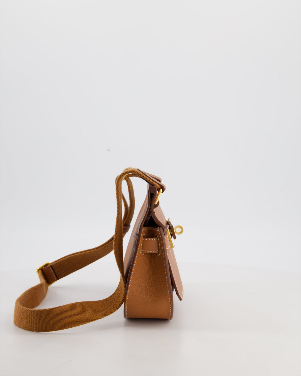 *RARE* Hermès Mini Jypsiere Bag in Gold Evercolour Leather with Gold Hardware