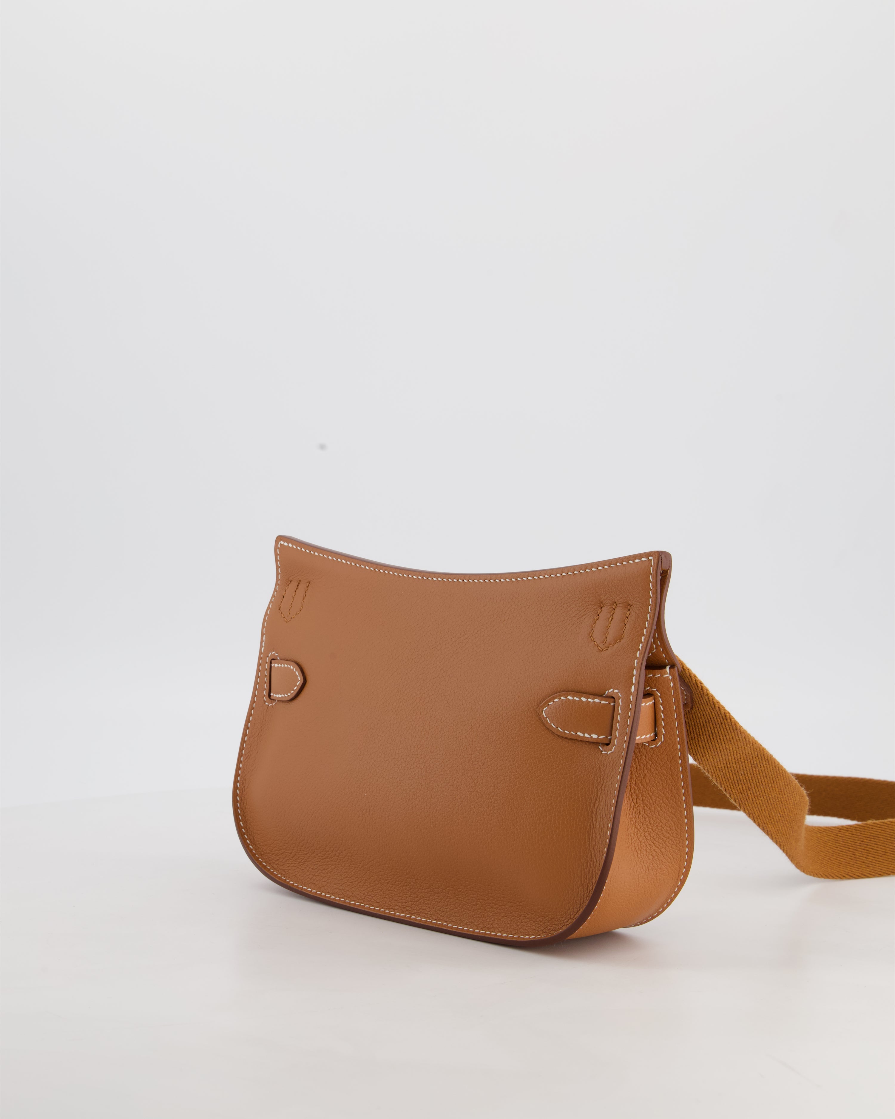 *RARE* Hermès Mini Jypsiere Bag in Gold Evercolour Leather with Gold Hardware
