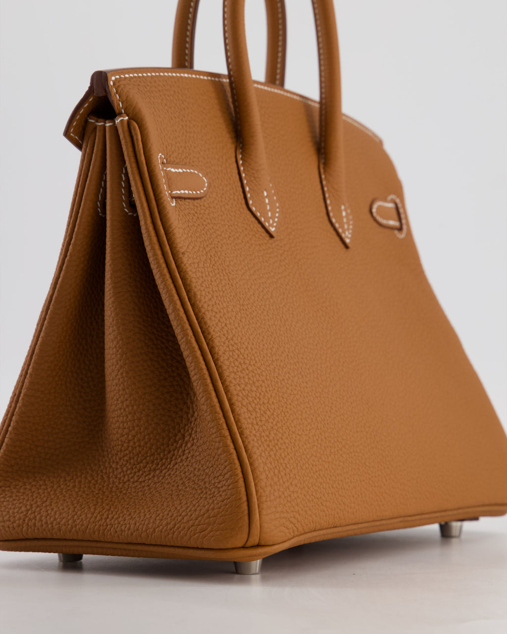 Hermès Birkin 25 Retourne Gold Togo Leather with Palladium Hardware