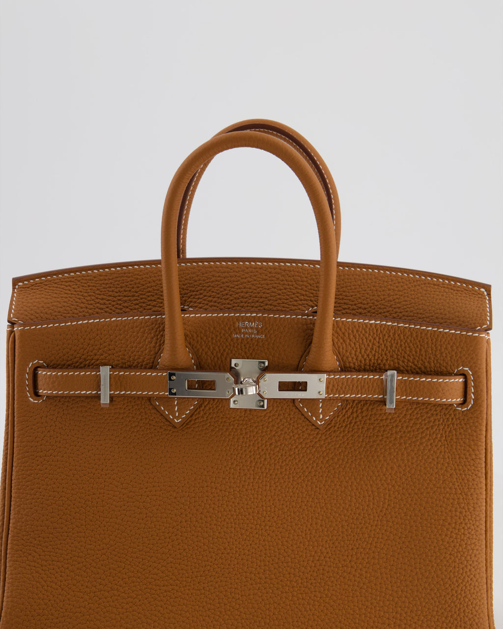 Hermès Birkin 25 Retourne Gold Togo Leather with Palladium Hardware