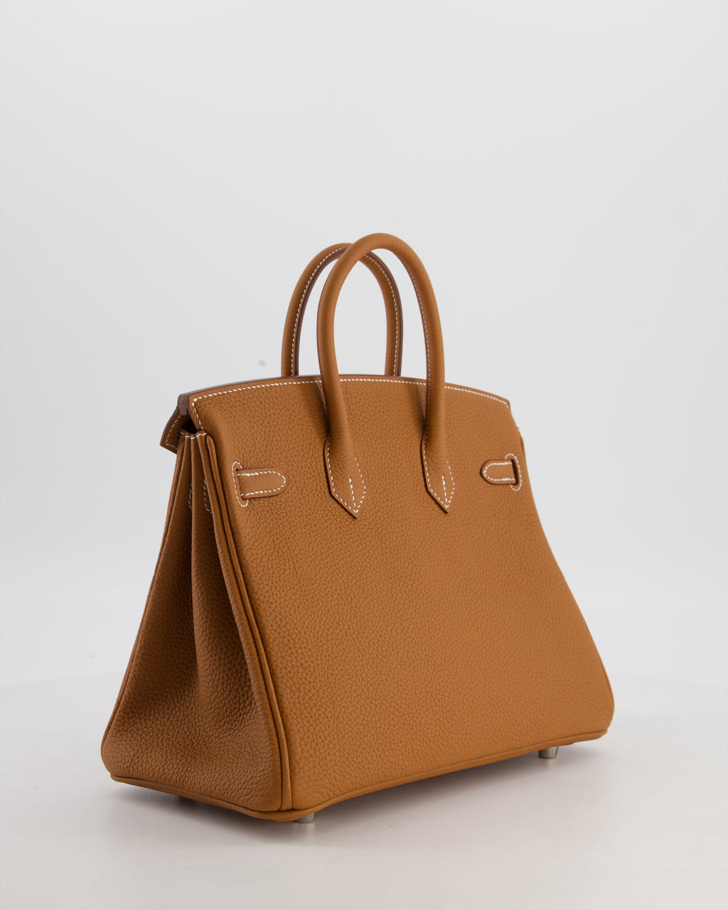 Hermès Birkin 25 Retourne Gold Togo Leather with Palladium Hardware