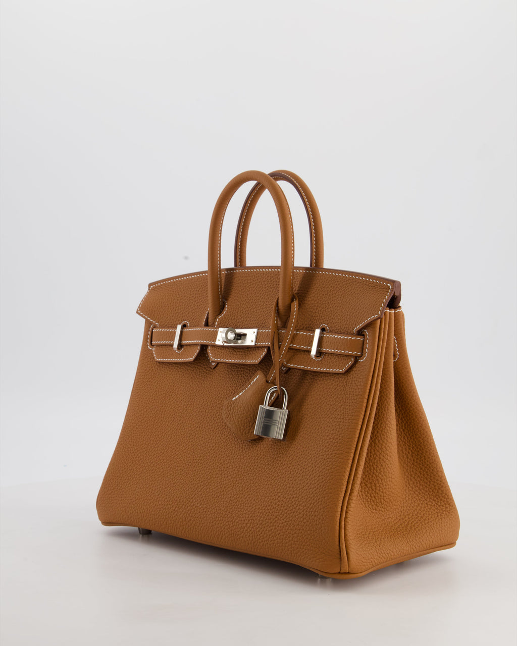 Hermès Birkin 25 Retourne Gold Togo Leather with Palladium Hardware