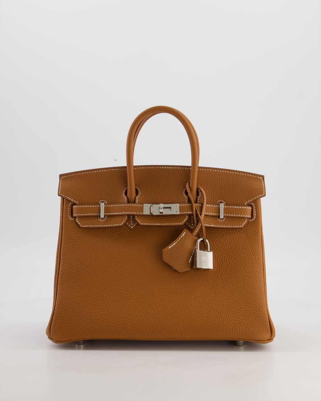 Hermès Birkin 25 Retourne Gold Togo Leather with Palladium Hardware