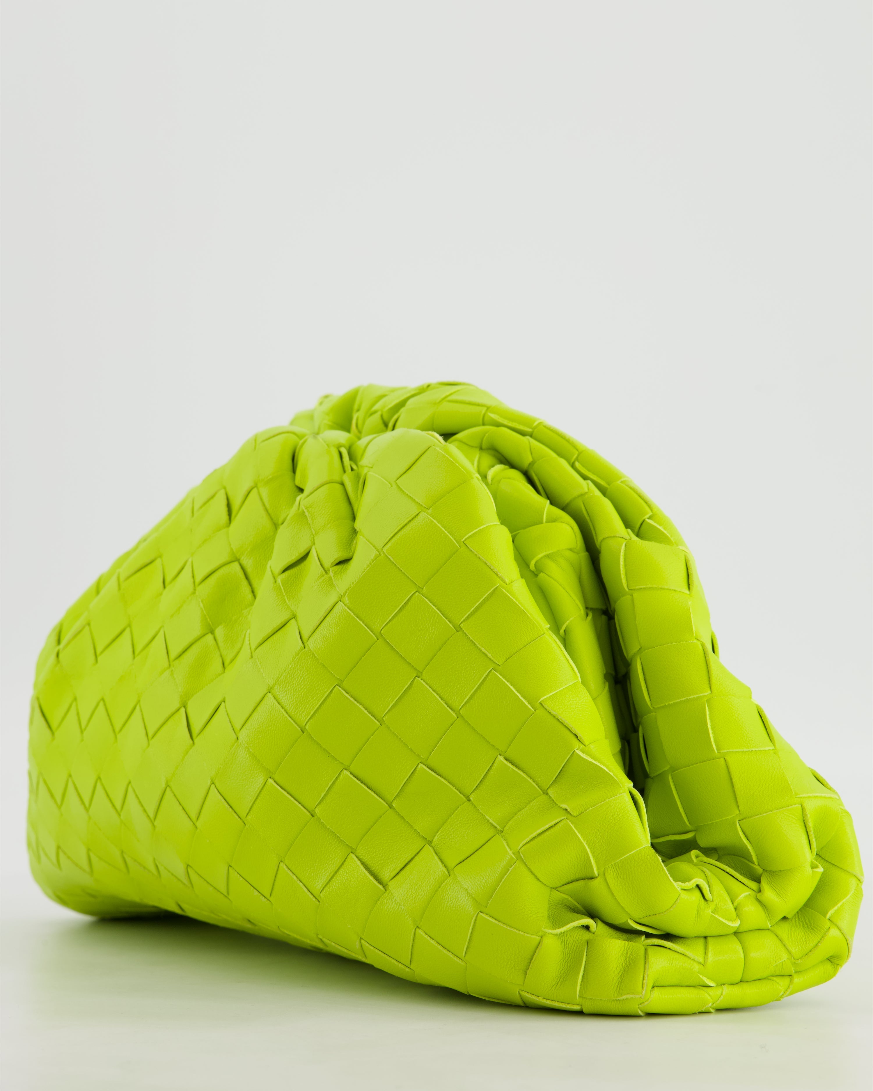 Bottega Veneta Kiwi Intrecciato Leather Clutch Bag RRP £2,900