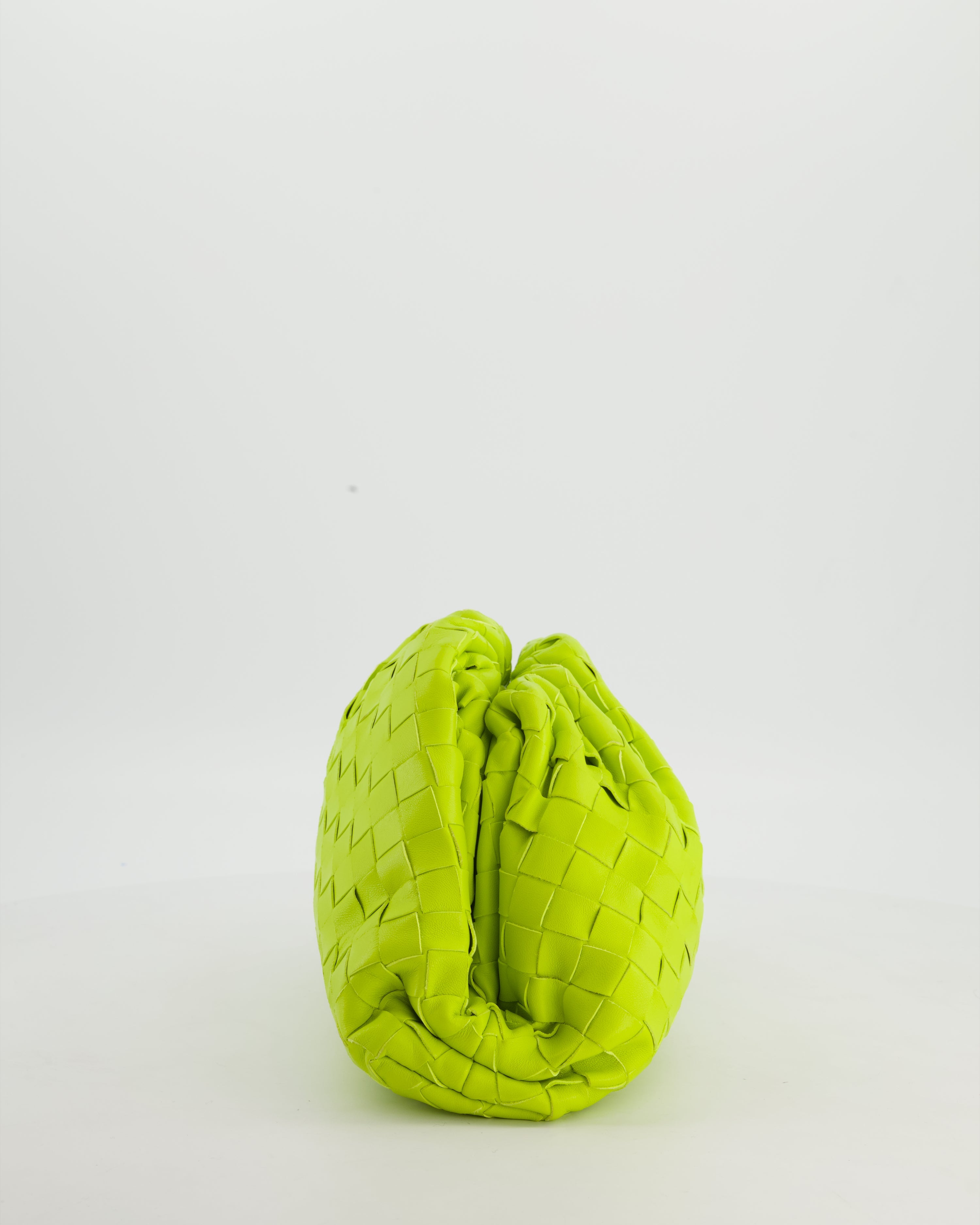 Bottega Veneta Kiwi Intrecciato Leather Clutch Bag RRP £2,900