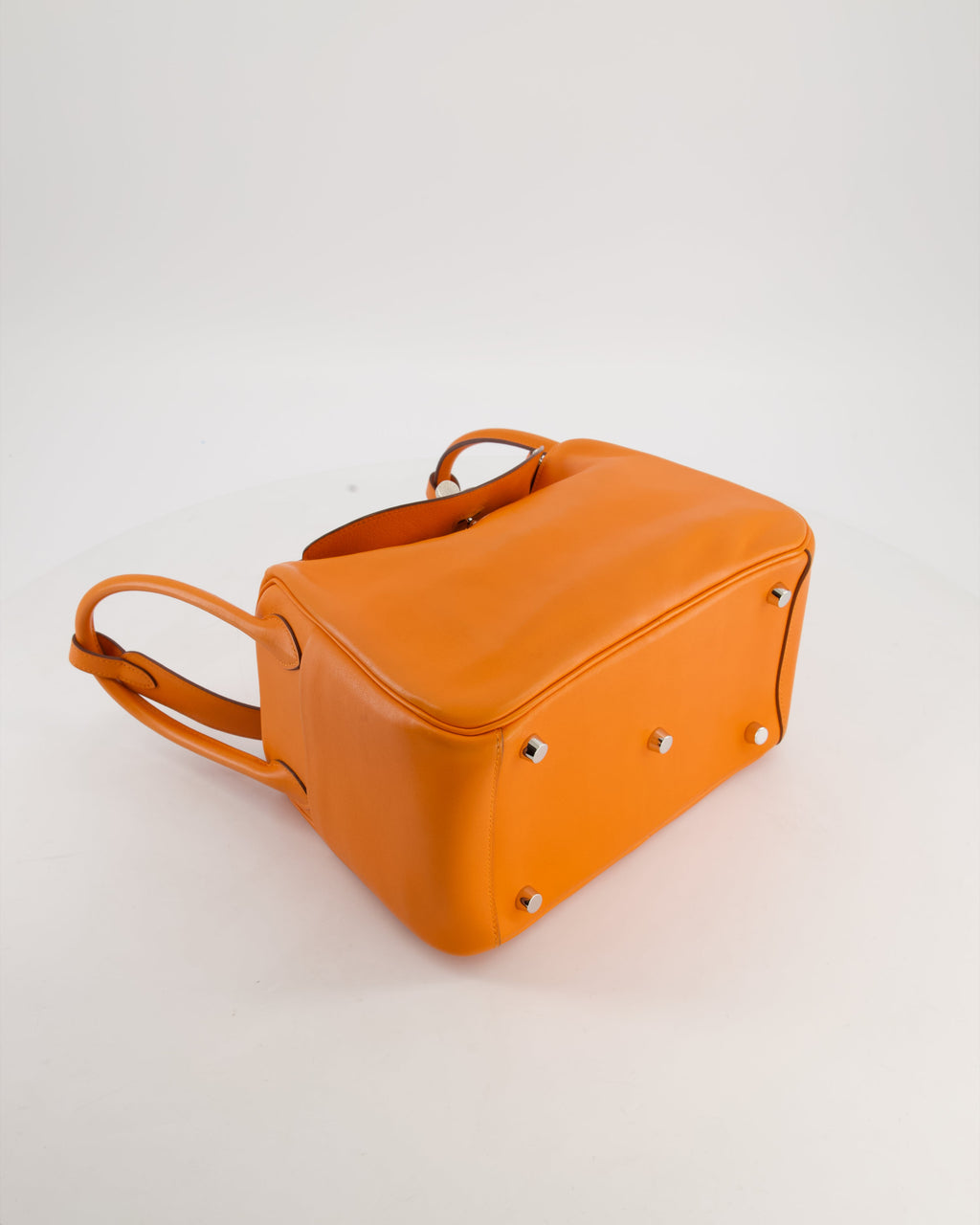 Hermès Lindy 26 Bag in Orange H Swift Leather with Palladium Hardware