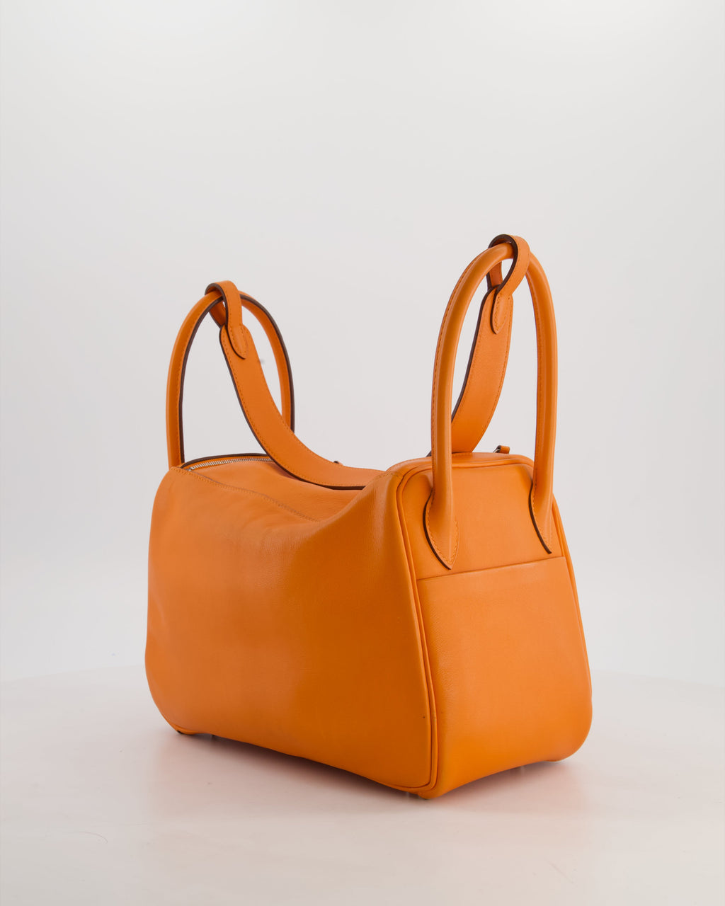 Hermès Lindy 26 Bag in Orange H Swift Leather with Palladium Hardware
