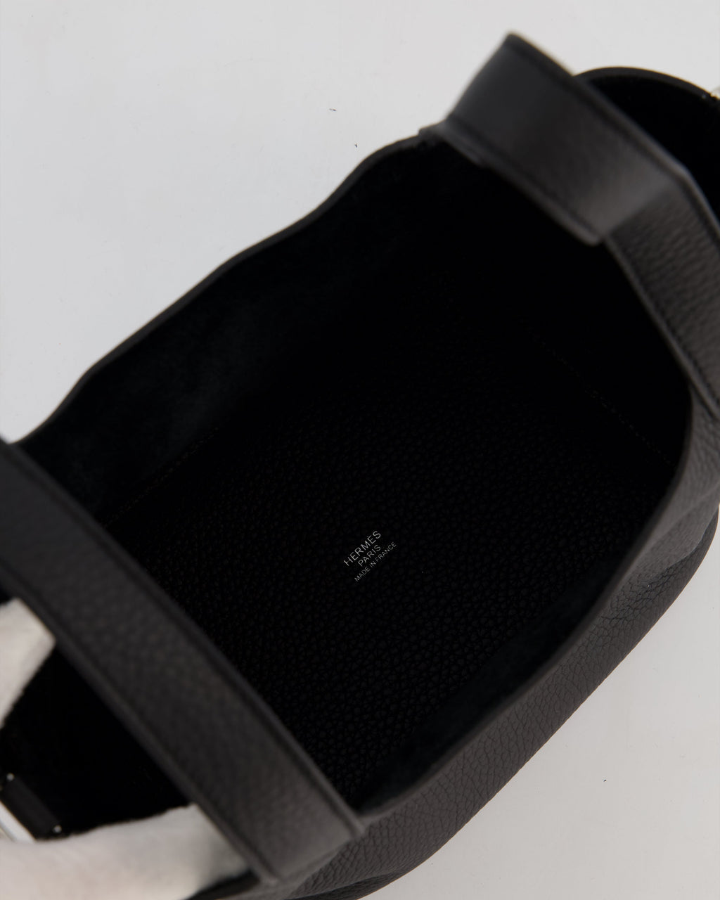 Hermès Picotin Lock 18 Bag in Noir Taurillon Clemence Leather with Palladium Hardware
