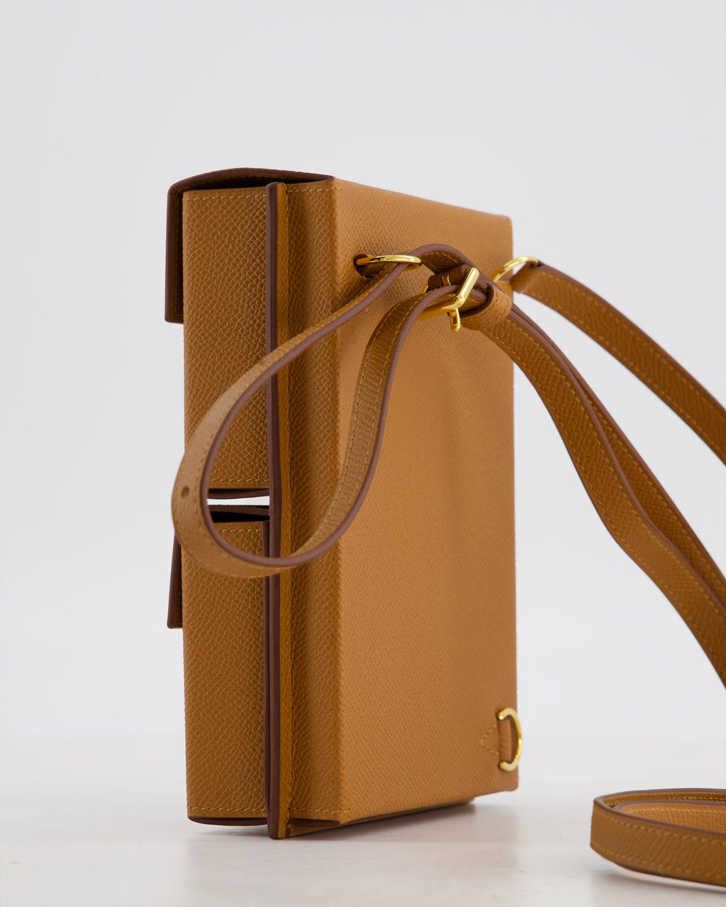 Hermès Kelly Multipocket To Go Pouch in Gold Epsom Leather with Gold Hardware